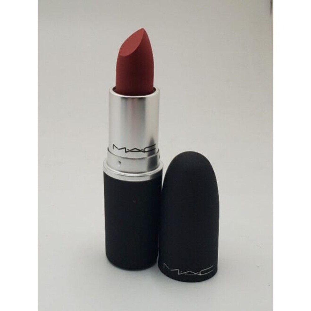 MAC Powder Kiss Matte Lipstick ~ Muted Pinky Red ~STAY CURIOUS #923